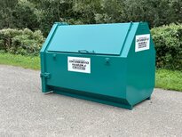 4 m3 gesloten grofvuil en huisraad container